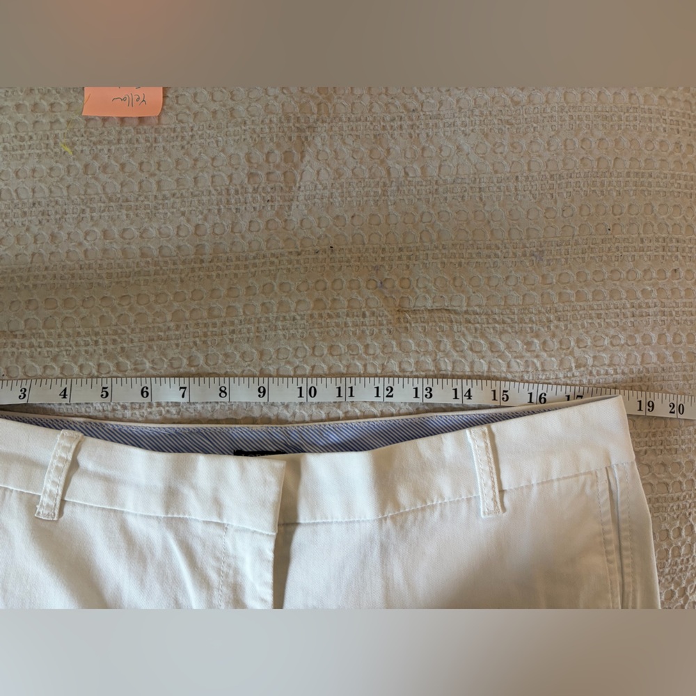 J. Crew White Cotton Shorts Size 14 EUC - Picture 5 of 6